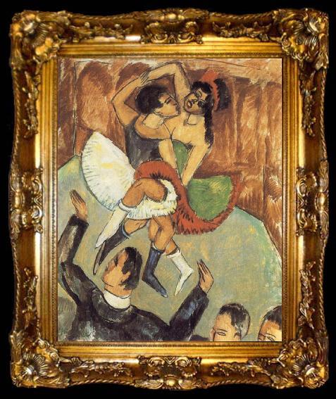 framed  Ernst Ludwig Kirchner Negro Dance, ta009-2